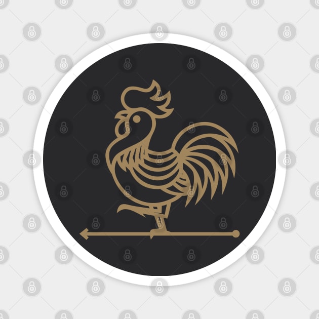 rooster Magnet by dariodesigner